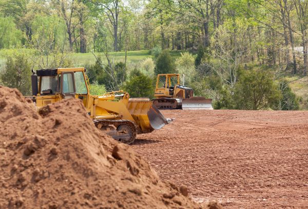 Bulldozer Land Clearing in Santa Ana